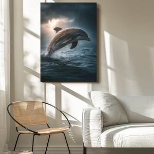 Dolphin Artwork Vertical