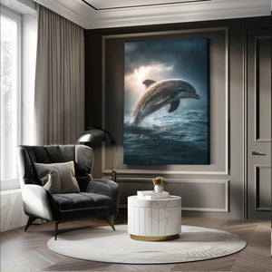 Dolphin Artwork Vertical