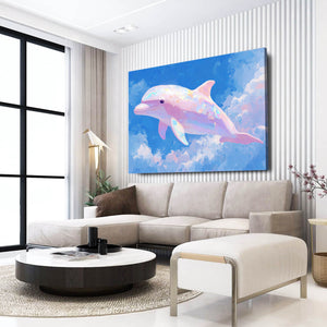 Dolphin Canvas Horizontal