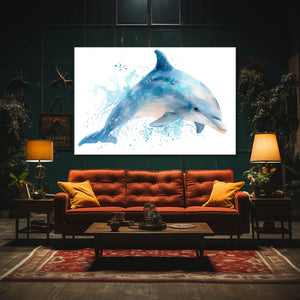 Dolphin Wall Art Horizontal