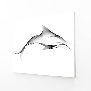 Dolphin Wall Art Line Art