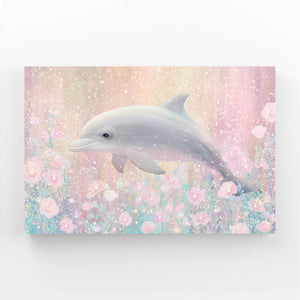 Dolphin Wall Art Pink
