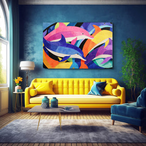 Dolphin Wall Art Pop Art