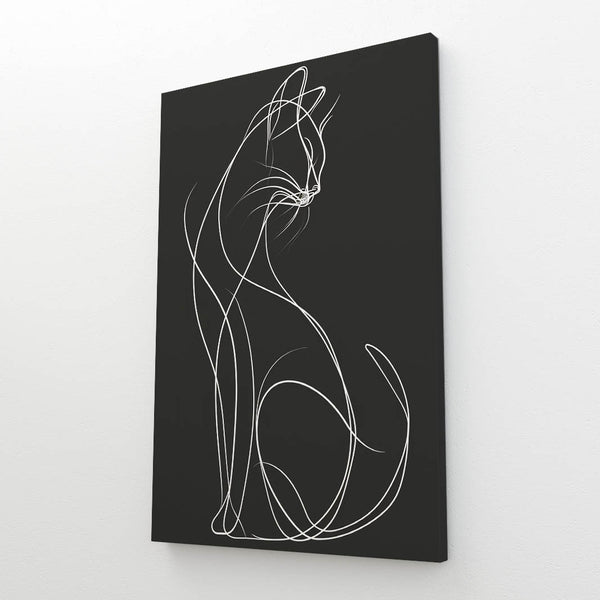 Drawing Cat Wall Art | MusaArtGallery™