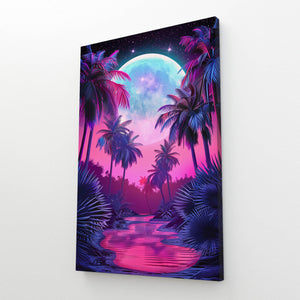 Dream Moon Canvas Wall Art  | MusaArtGallery™