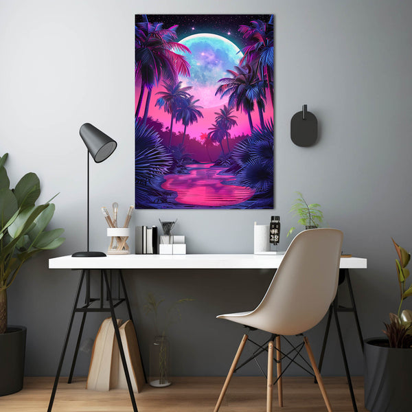 Dream Moon Canvas Wall Art  | MusaArtGallery™