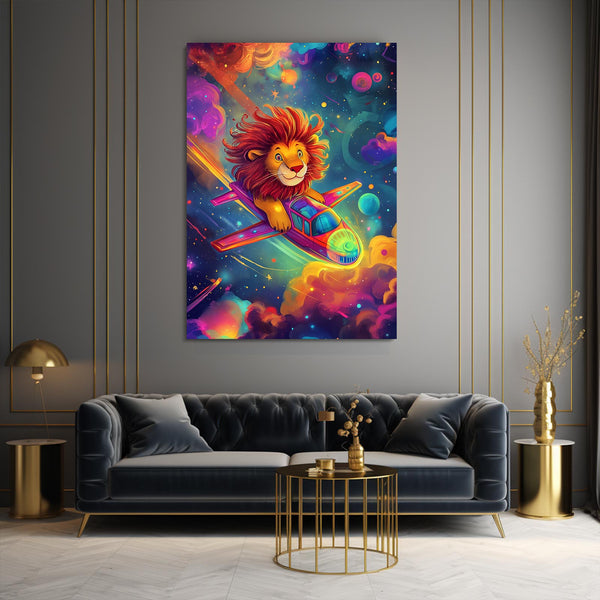 Dreamy Adventure Lion Wall Art | MusaArtGallery™