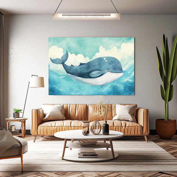 Dreamy Blue Whale Art | MusaArtGallery™