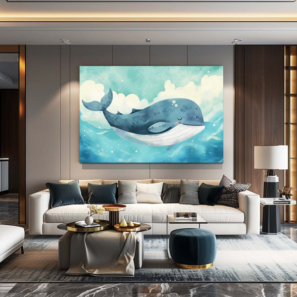 Dreamy Blue Whale Art | MusaArtGallery™