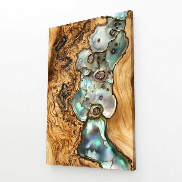 Driftwood Wall Art Oceanic Gemstone Fusion | MusaArtGallery™