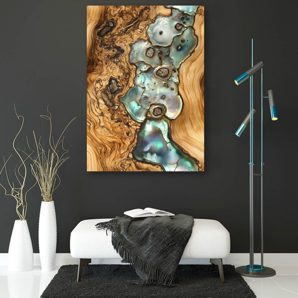 Driftwood Wall Art Oceanic Gemstone Fusion | MusaArtGallery™