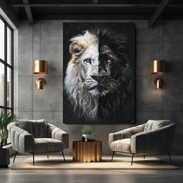 Dual Majesty Lion Wall Art | MusaArtGallery™