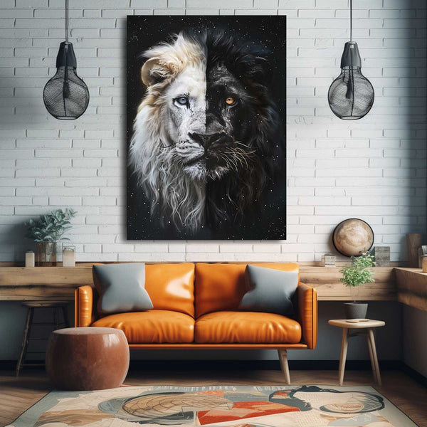 Dual Majesty Lion Wall Art | MusaArtGallery™