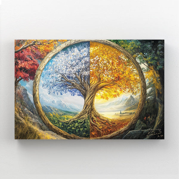 Duality Tree Of Life Wall Art Canvas