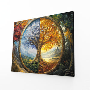 Duality Tree Of Life Wall Art Canvas