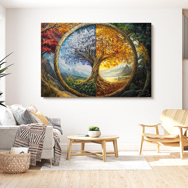 Duality Tree Of Life Wall Art Canvas