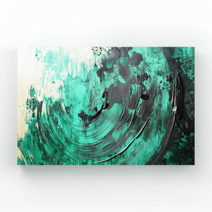 Eclipse Motion Green Abstract Art | MusaArtGallery™