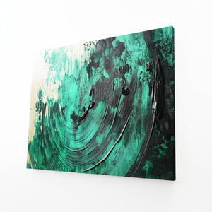 Eclipse Motion Green Abstract Art | MusaArtGallery™