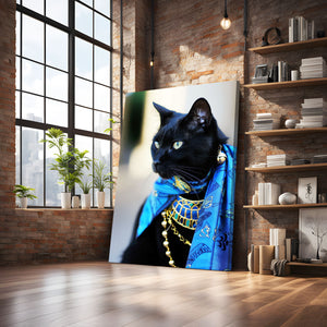 Egyptian Black Cat Art  | MusaArtGallery™