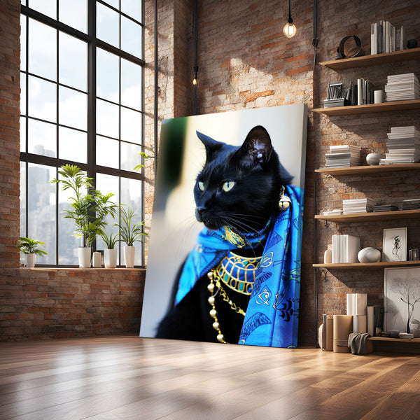 Egyptian Black Cat Art  | MusaArtGallery™