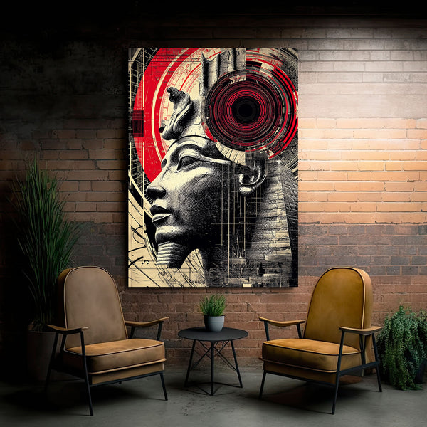 Egyptian Wall Art Red