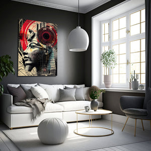 Egyptian Wall Art Red