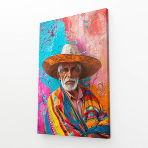 Elderly Man Mexican Wall Art | MusaArtGallery™