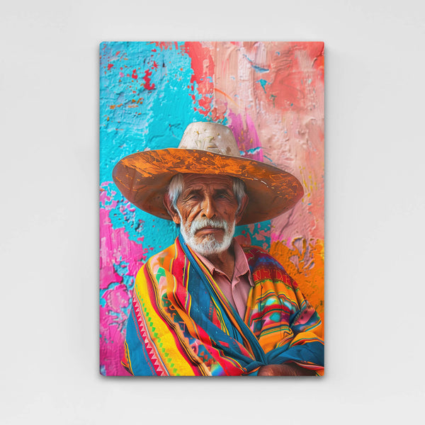 Elderly Man Mexican Wall Art | MusaArtGallery™