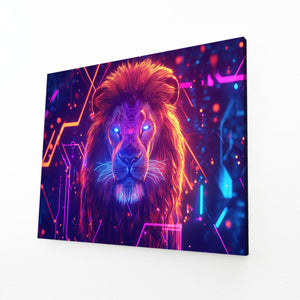 Electric Aura Lion Wall Art | MusaArtGallery™