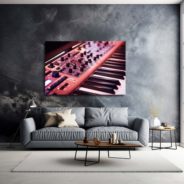 Electric Piano Canvas Art  | MusaArtGallery™