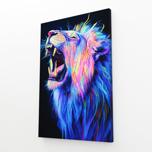 Electric Roar Lion Wall Art | MusaArtGallery™