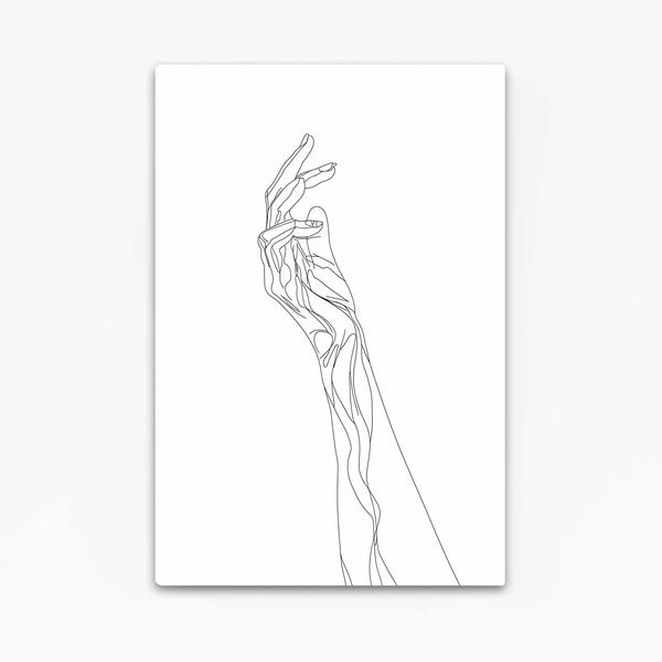 Elegant Hand Line Art | MusaArtGallery™