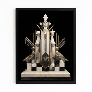 Elegant Queen Chess Piece Art