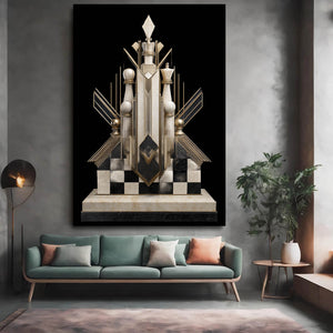 Elegant Queen Chess Piece Art