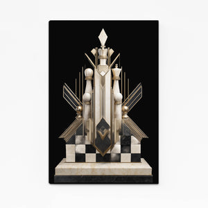 Elegant Queen Chess Piece Art