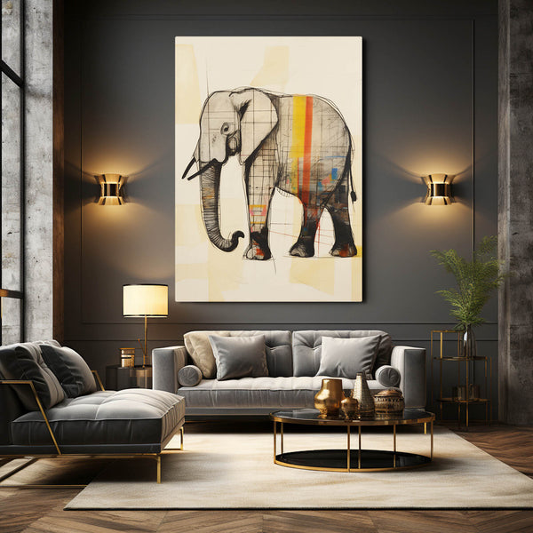 Elephant Abstract Art | MusaArtGallery™