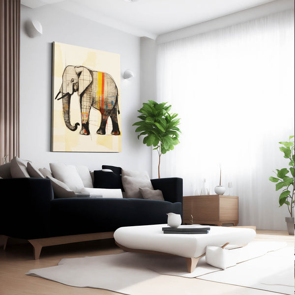 Elephant Abstract Art | MusaArtGallery™