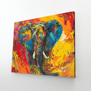 3D Colored Elephant Art | MusaArtGallery™