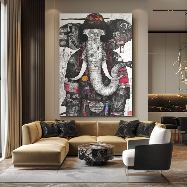 Elephant Chalk Art | MusaArtGallery™