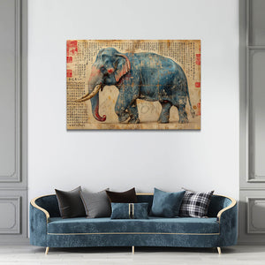 Abstract Elephant Art Canvas | MusaArtGallery™