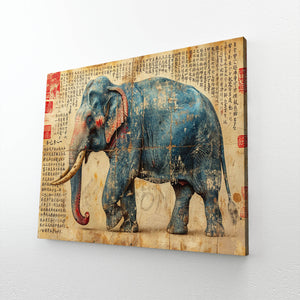 Abstract Elephant Art Canvas | MusaArtGallery™