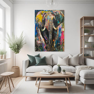 Elephant Colored Art | MusaArtGallery™