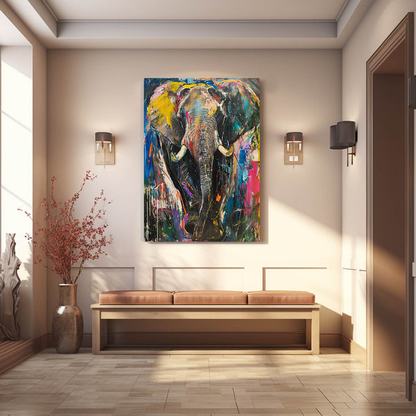 Elephant Colored Art | MusaArtGallery™