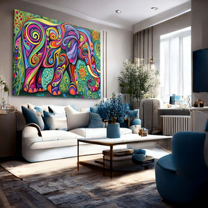 Elephant Print Wall Art | MusaArtGallery™