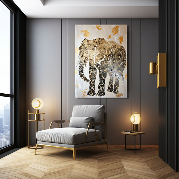 Elephant Silhouette Art  | MusaArtGallery™