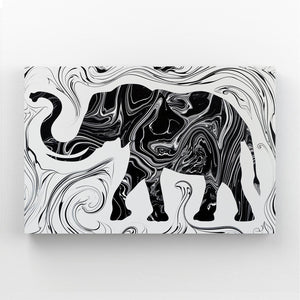 Elephant Wall Art Black And White | MusaArtGallery™