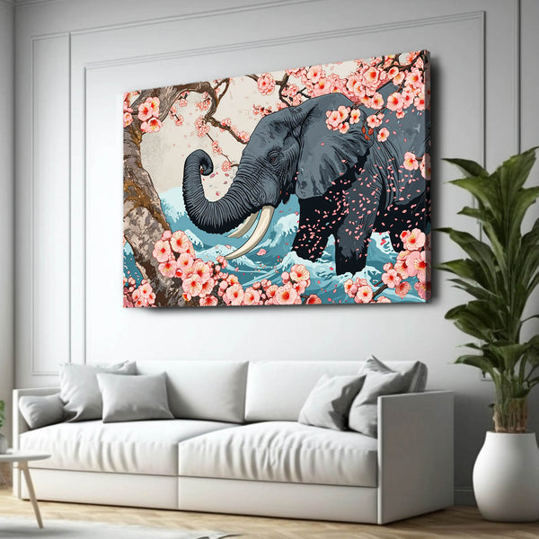 Elephants Wall Art For Living Room | MusaArtGallery™