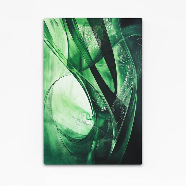 Emerald Flow Green Abstract Art | MusaArtGallery™