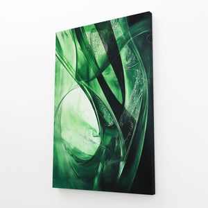 Emerald Flow Green Abstract Art | MusaArtGallery™