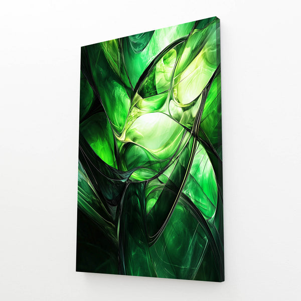 Emerald Fusion Green Abstract Art | MusaArtGallery™